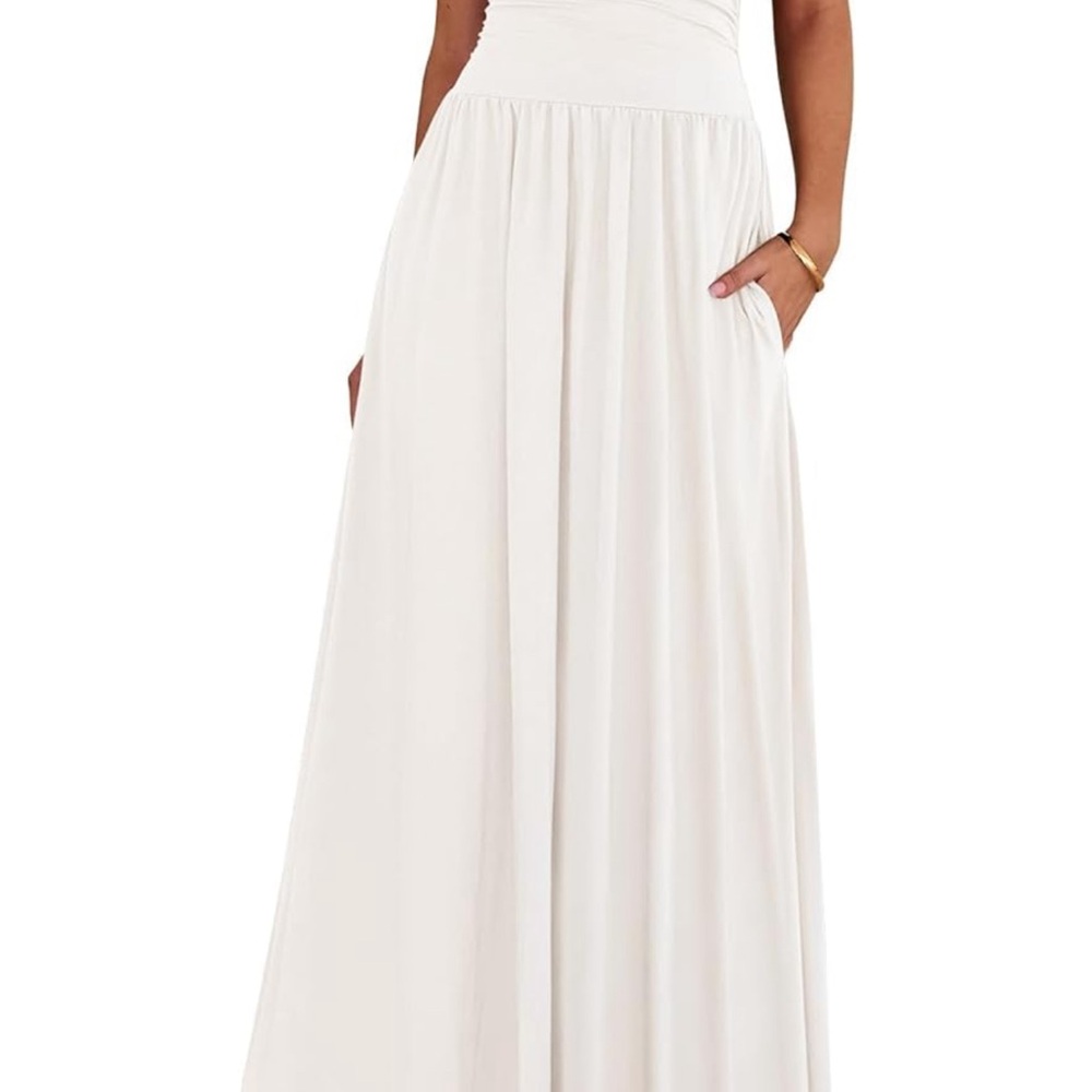 Elegant White Midi Dress